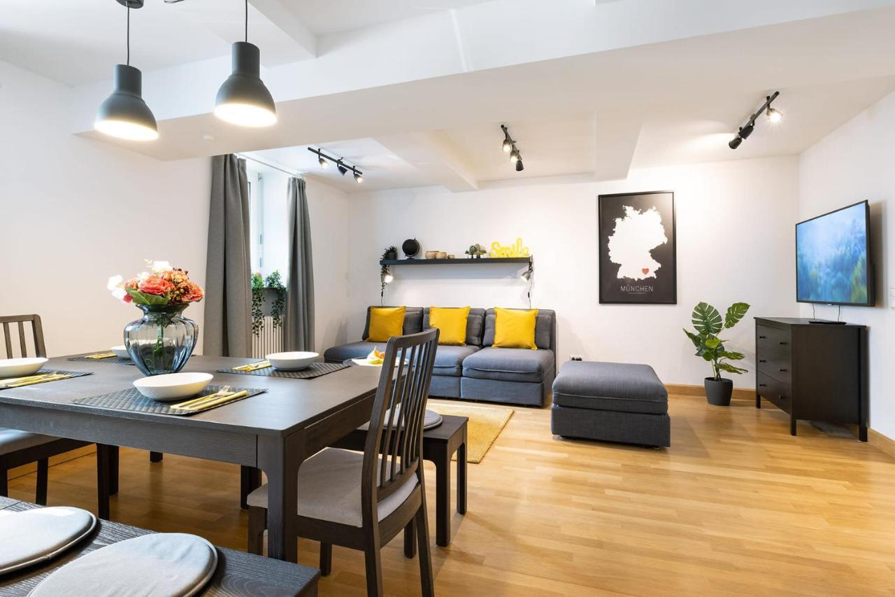מינכן Marienplatz Apartment 2 Bedrooms Living Room Kitchen מראה חיצוני תמונה